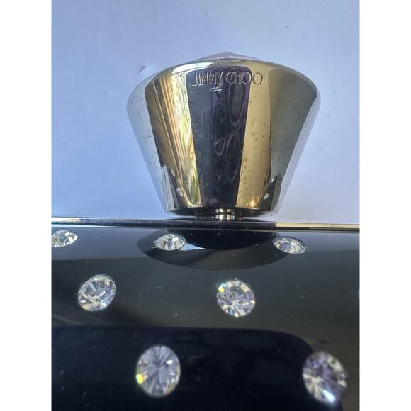 Jimmy Choo Plastic Rhinestone Pink Crystal Black clutch Bag - Picture 4 of 16